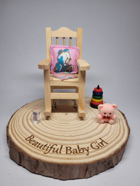Rocking Chair - Beautiful Baby Girl
