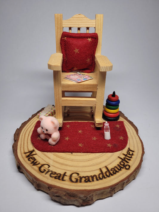 Rocking Chair - New Great Granddaughter