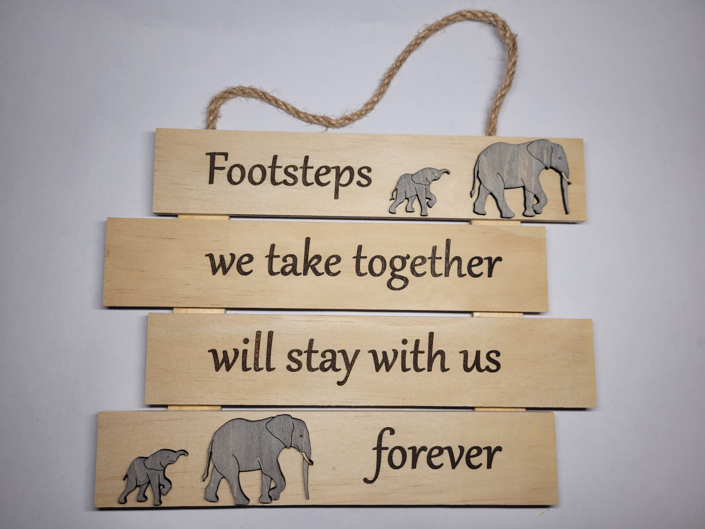 Hanging Plaque - Footsteps