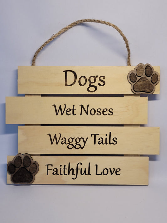 Hanging Plaque - Dogs